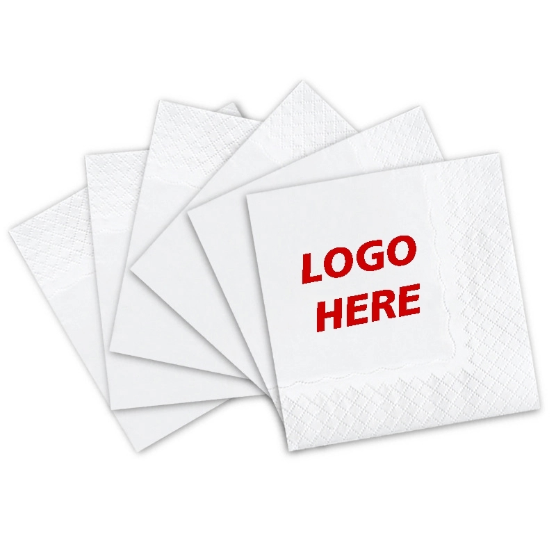 Custom Disposable 2-Ply White Dinner Napkins 4