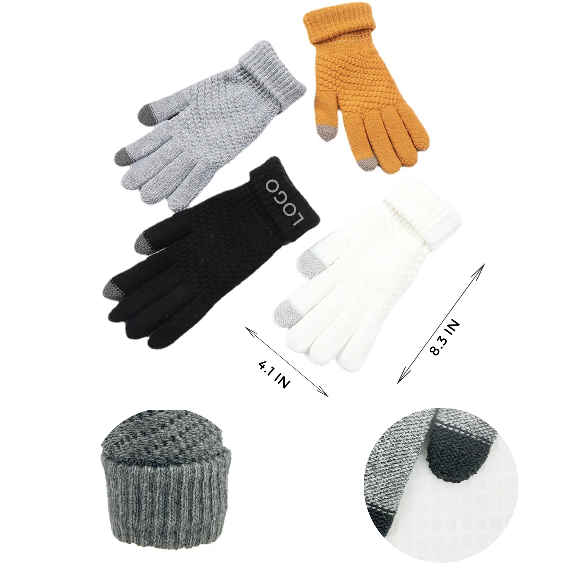 MOQ 10 PCS Touchscreen Thermal Gloves 1