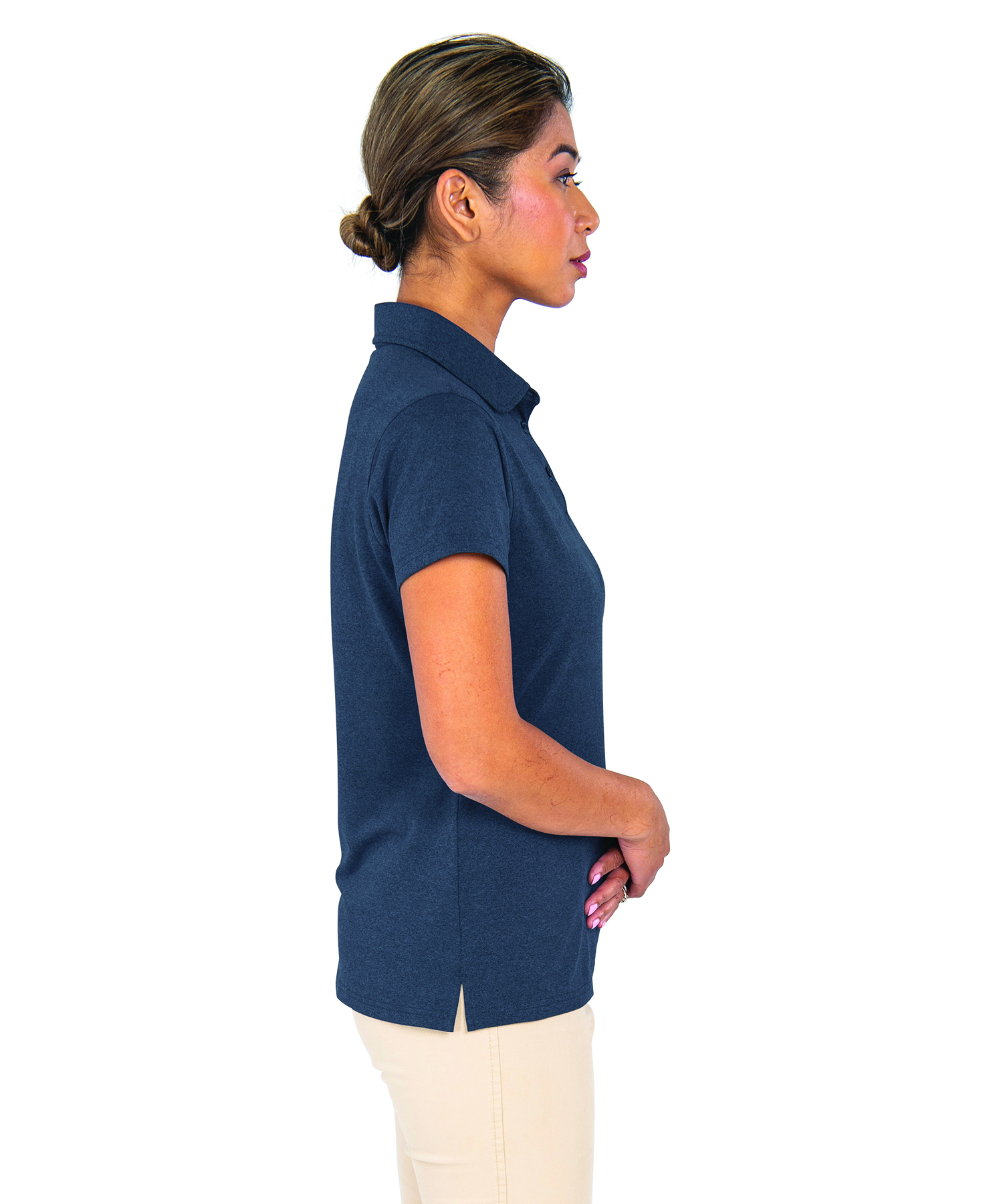 Women's Heathered Eco-Logic Stretch Polo 11