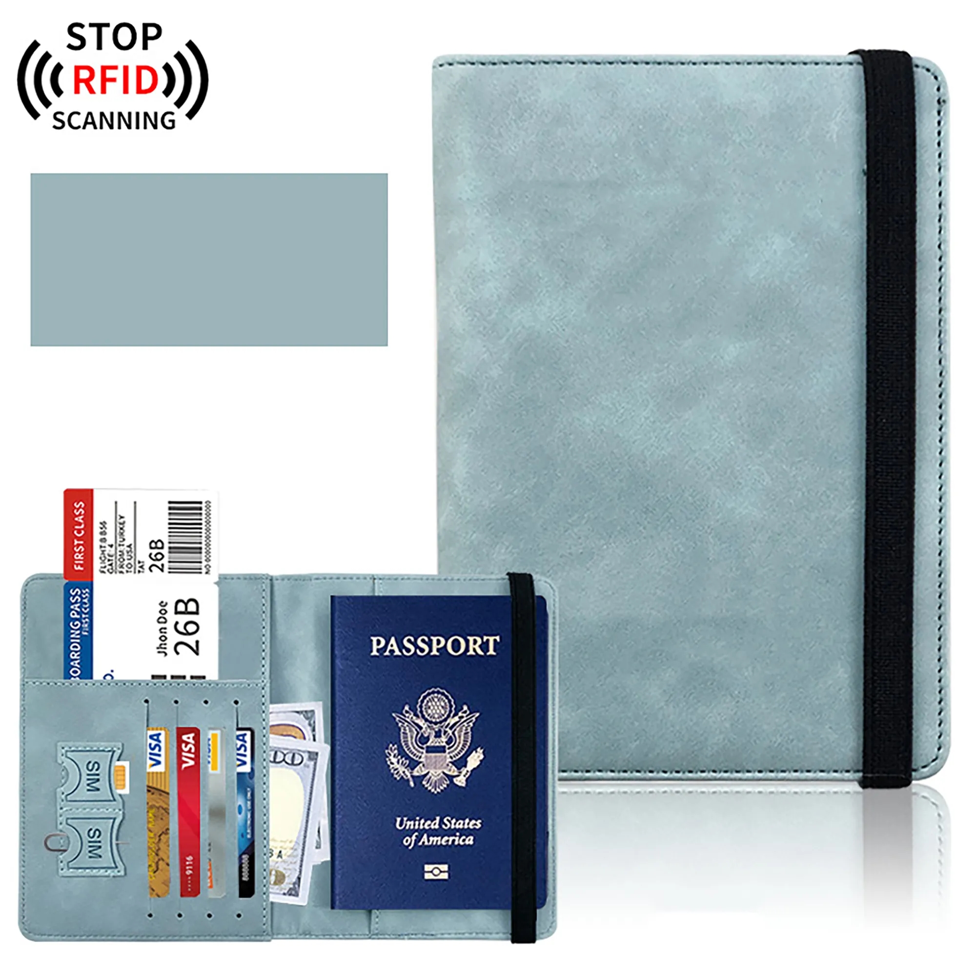 PU ID Passport Travel Wallet MOQ 100PCSc 8
