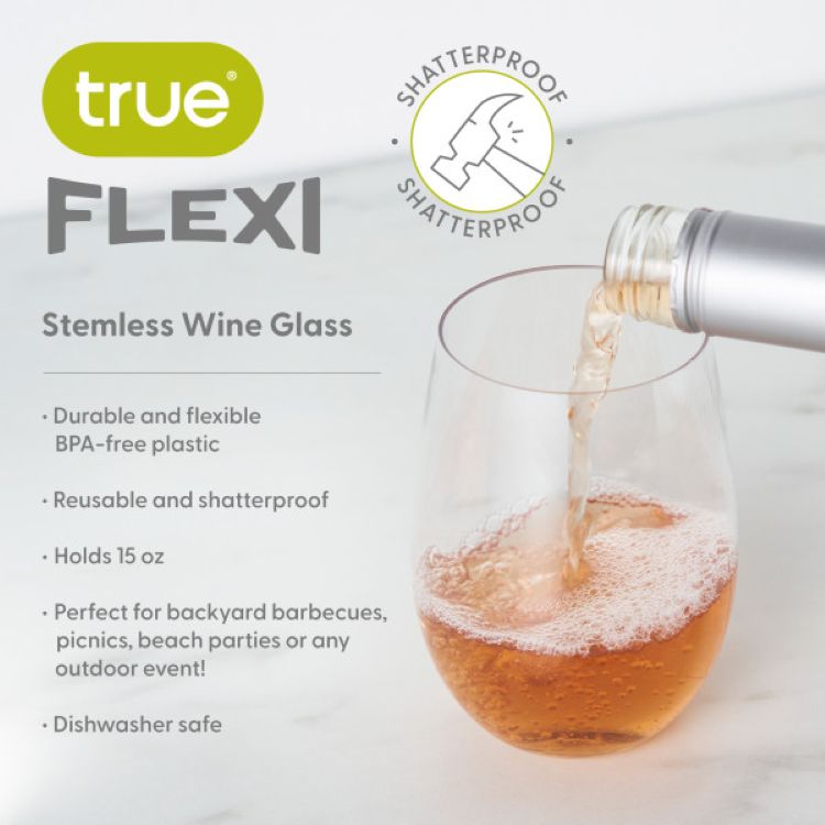 True® Flexi™ Stemless Wine Glass 5