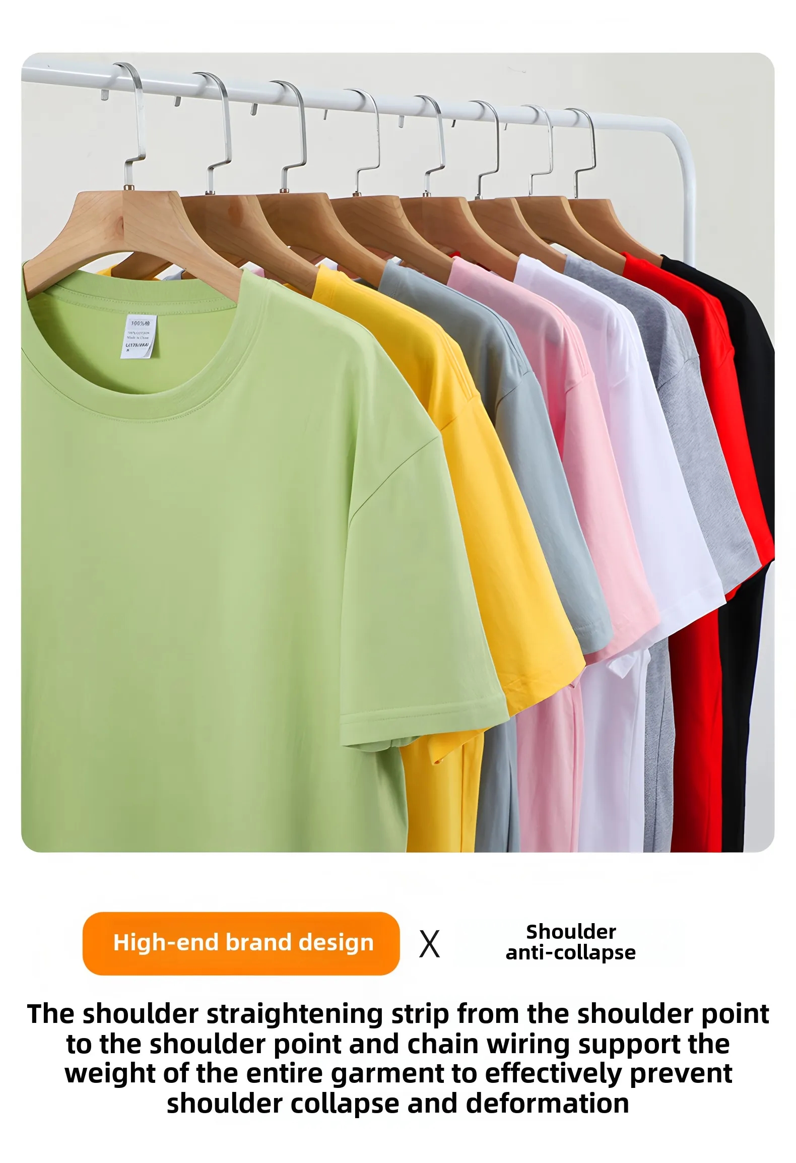 180g Plain White T Shirt Men Bulk Wholesale Blank Tees Custom 8