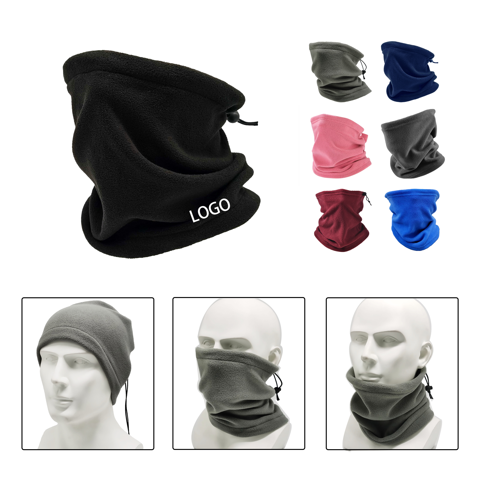 MOQ:10pcs Multifunctional Neck Warmer 1