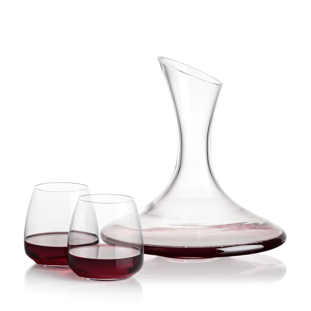 Madagascar Carafe & Hogarth Stemless Wine 8