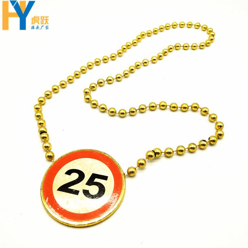 Shamrock Medallion Badge Necklace 6