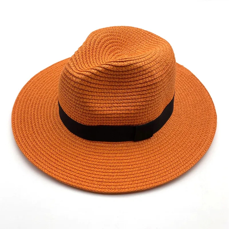Beach Panama Hats Paper Women Men Straw 3