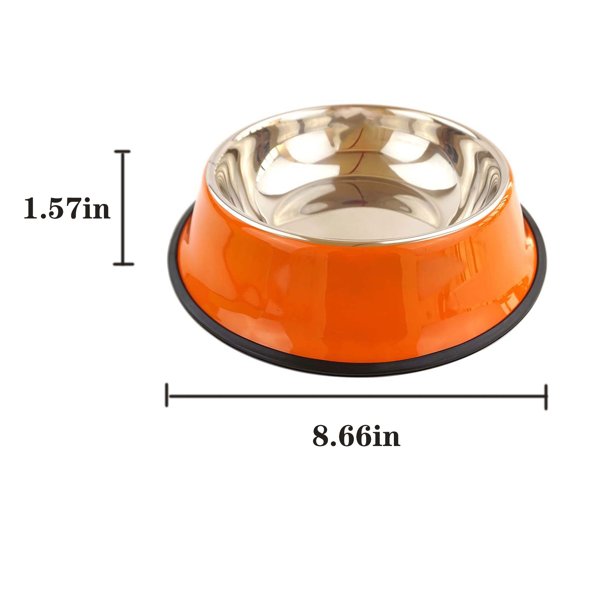 Stainless Steel Pet Bowl Colorful 5
