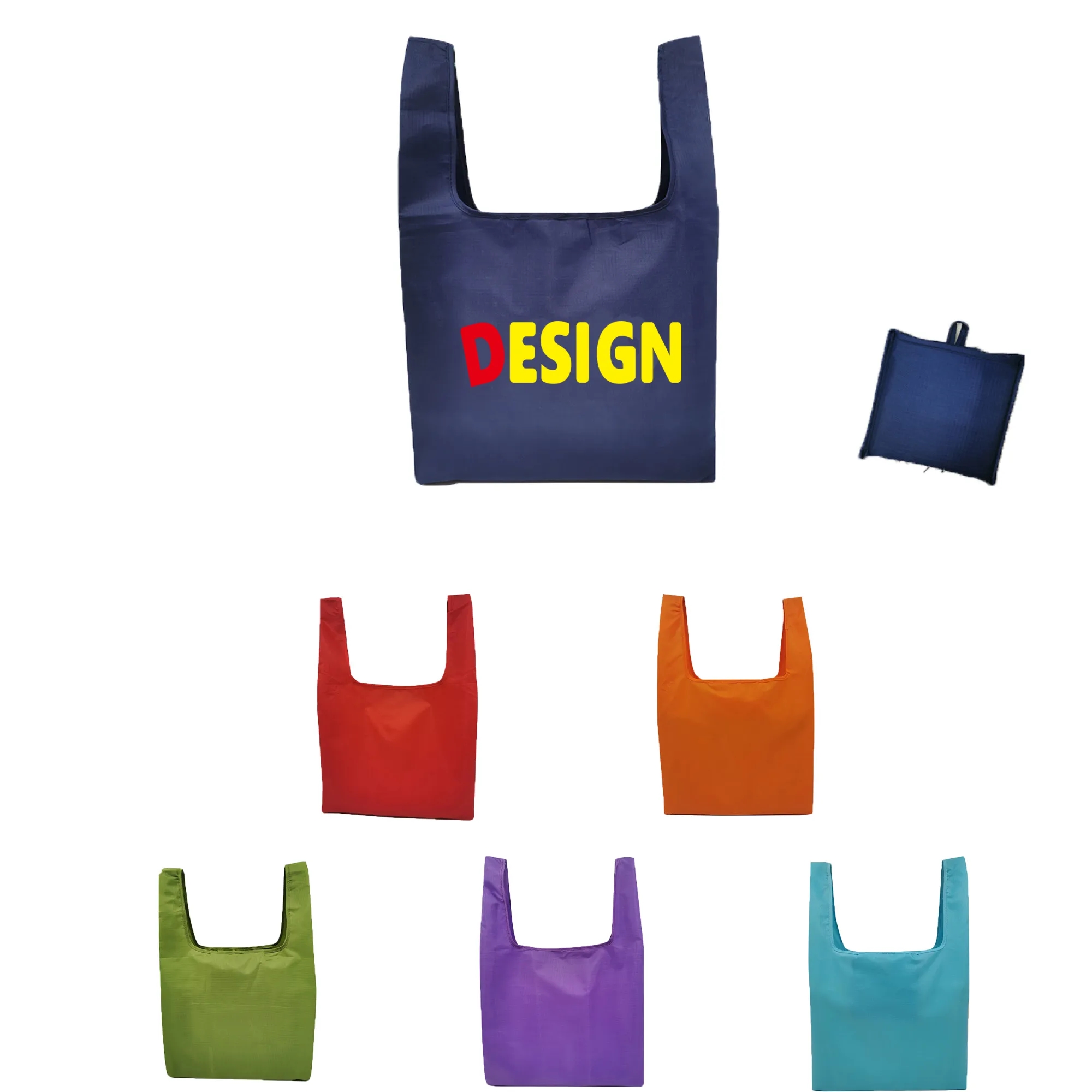 Foldable Waterproof Polyester Shopping Bag 2