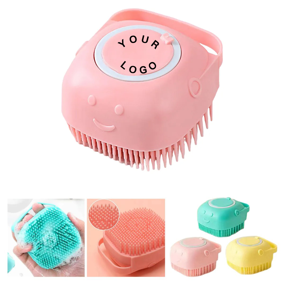 Pet Bath Brush for Gentle Cleaning and Grooming 2
