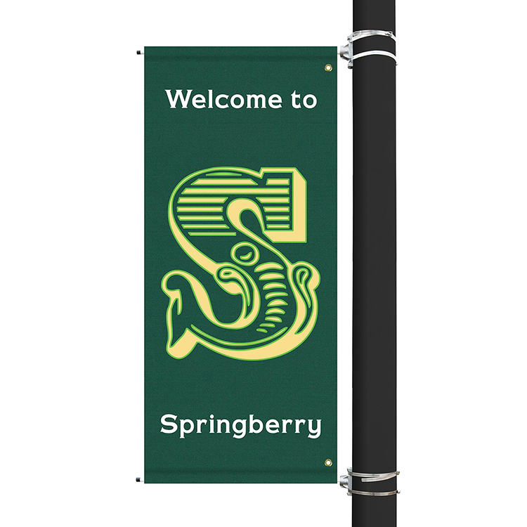 60" x 30" Custom Sunbrella™ Avenue Banner-3 Color Imprint 11