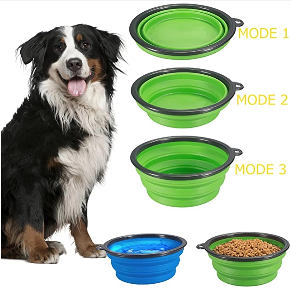 34Oz Pet Folding Bowl With Carabiner Clip 4
