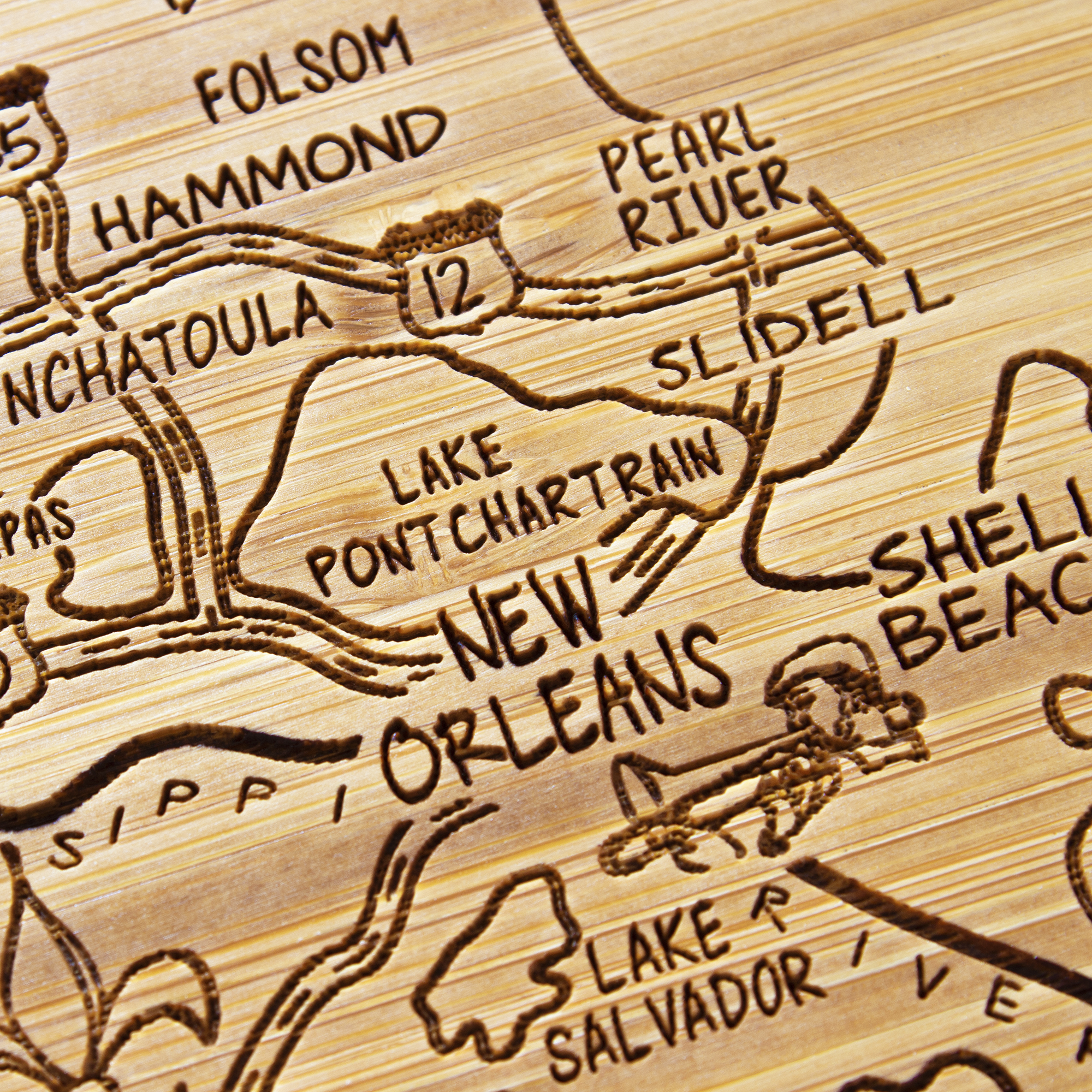 Louisiana Puzzle Coaster Set 12