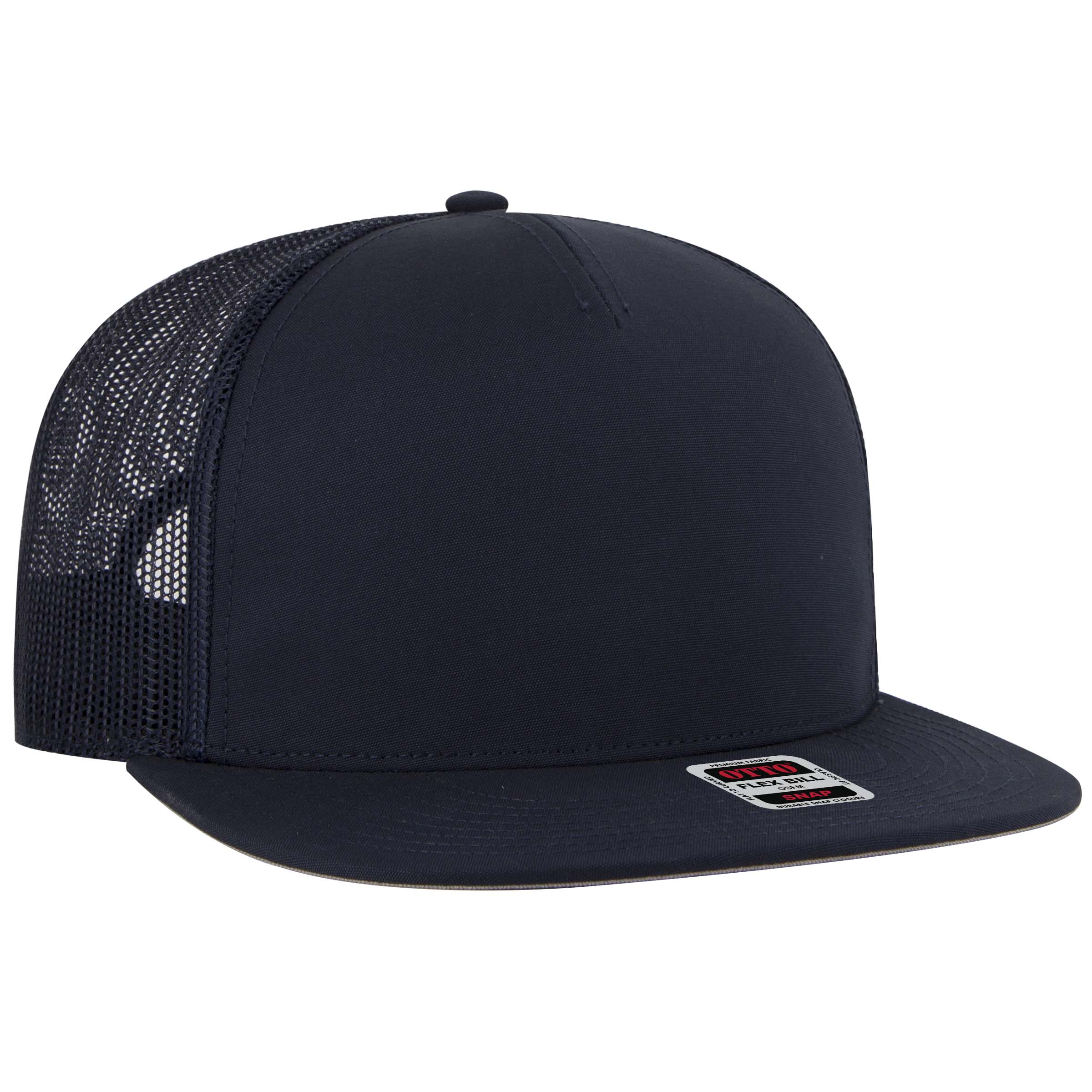 OTTO CAP® OTTO SNAP 5 Panel Pro Style Mesh Back Trucker Snapback Hat 34