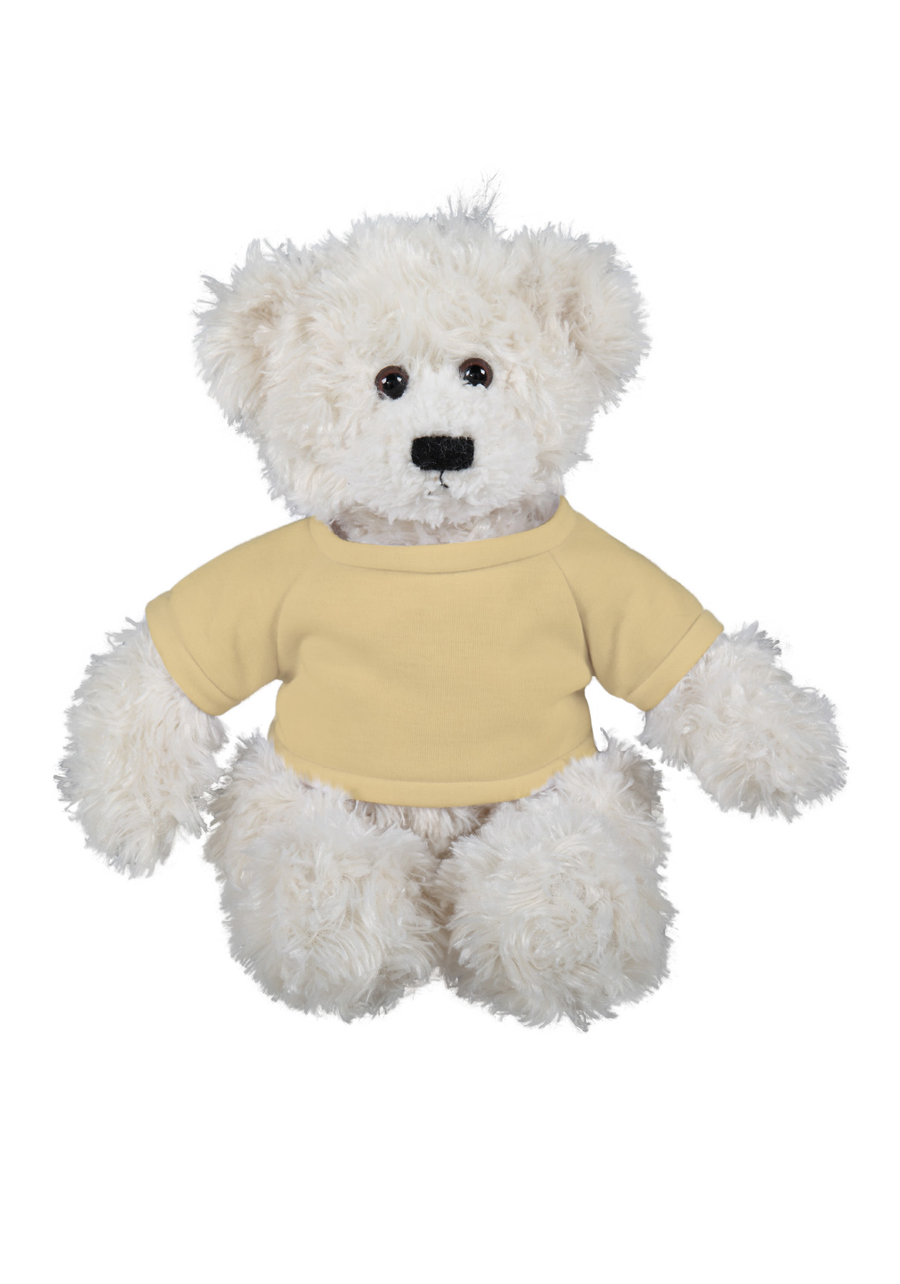 soft plush Cream Brandon Bear with t-shirt 1