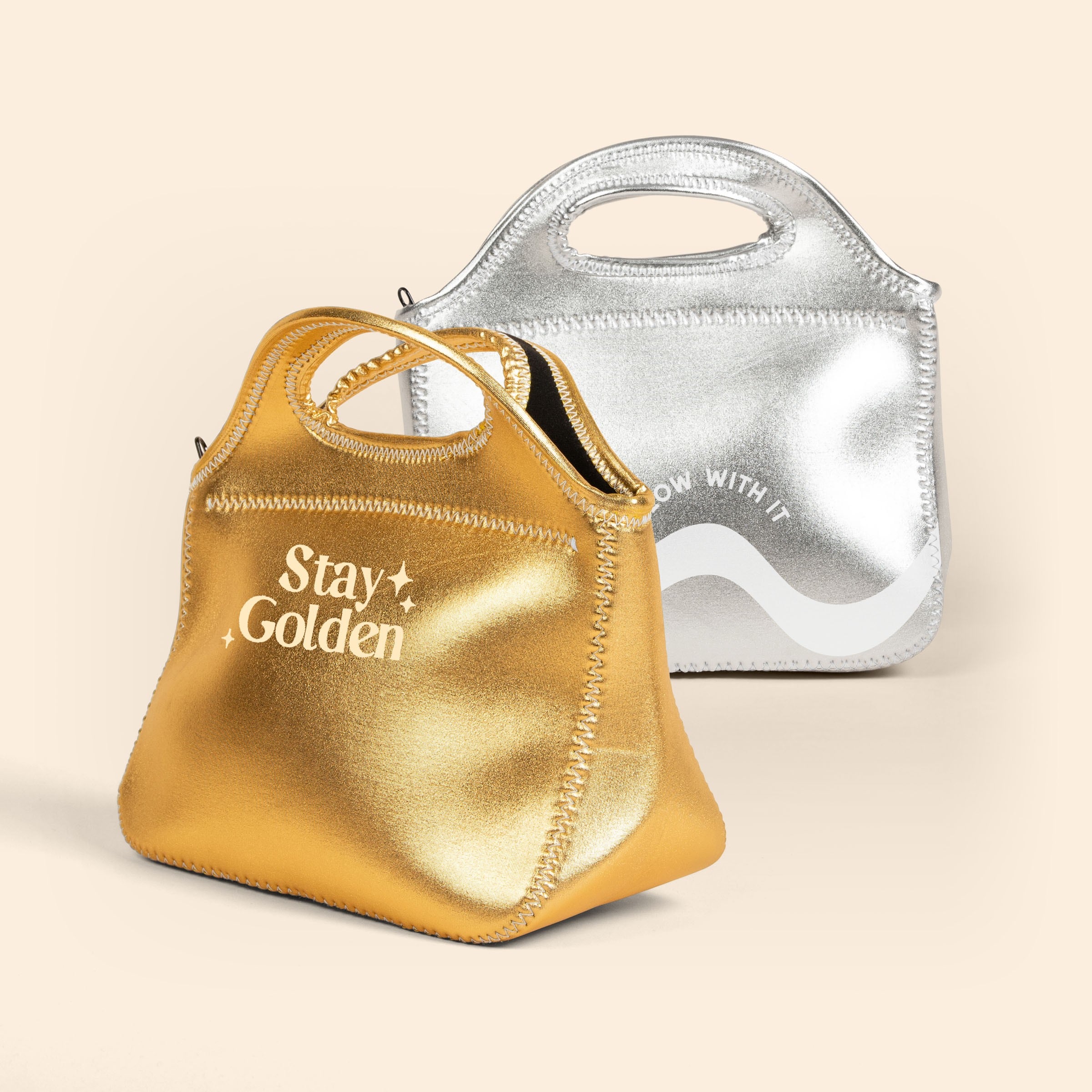 KLUTCH - METALLIC NEOPRENE LUNCH BAG