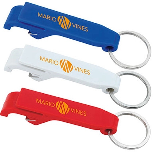 Plastic bottle opener with keychain 2