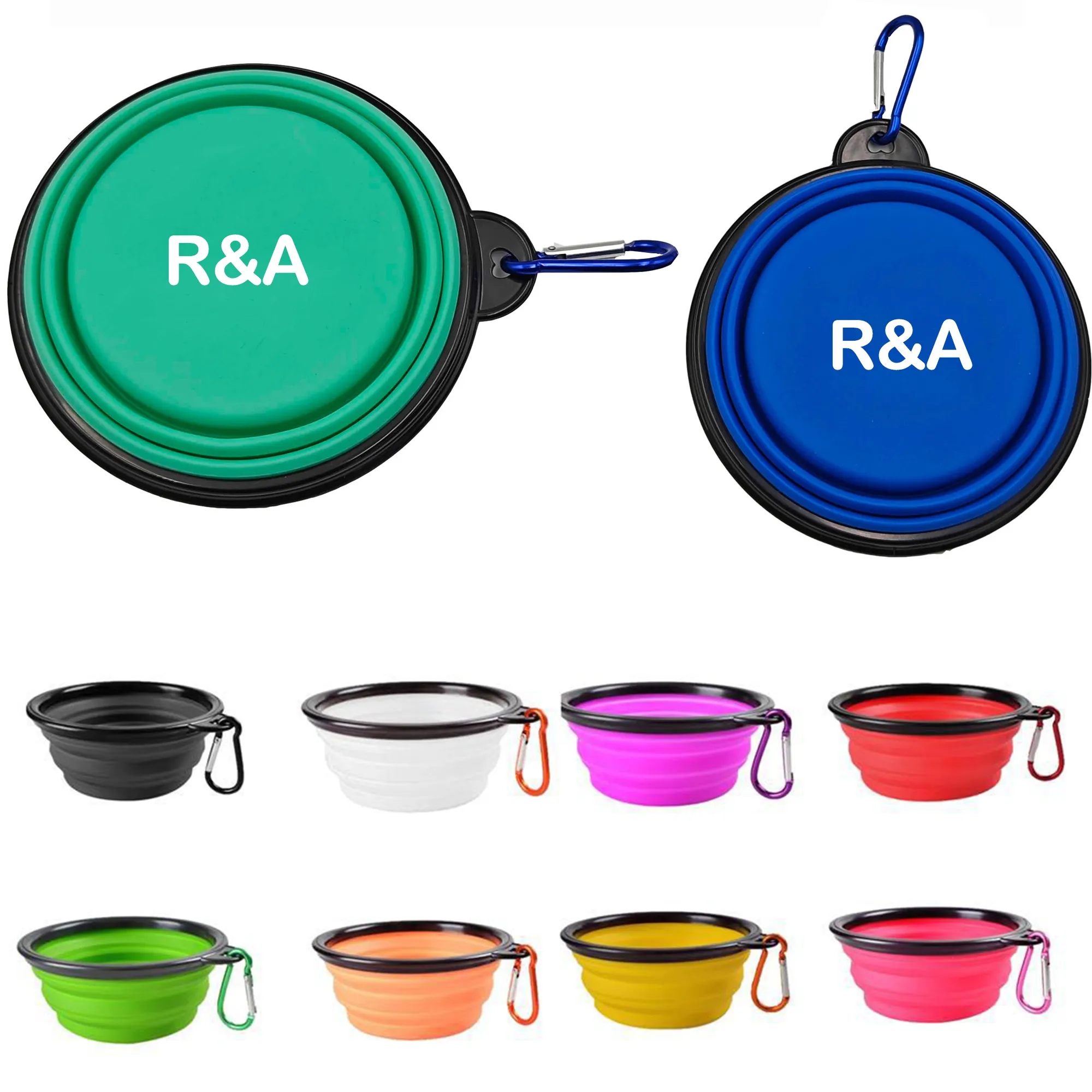 12 OZ Collapsible Dog Bowl with Carabiner