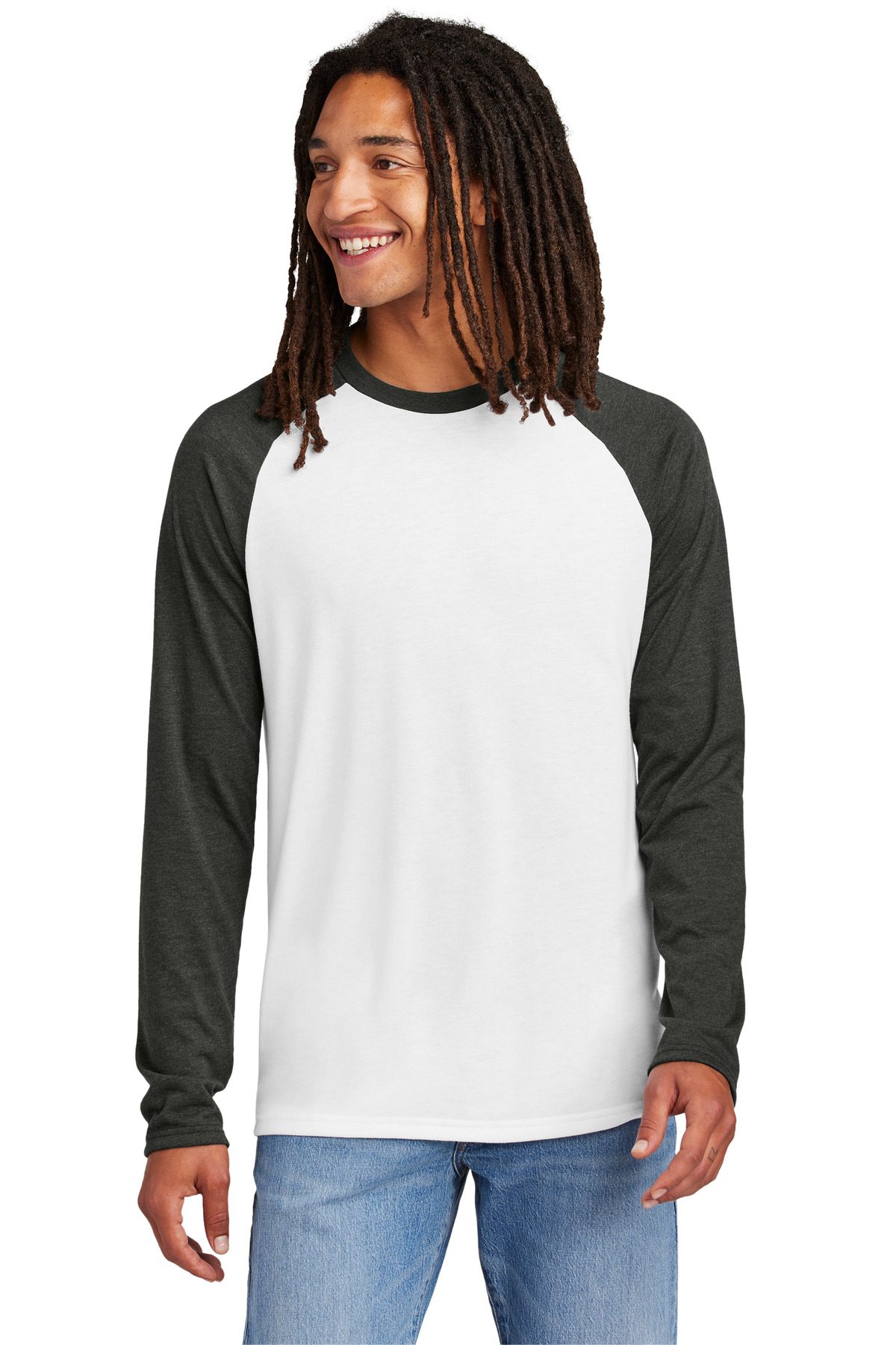 Allmade Unisex Tri-Blend Long Sleeve Colorblock Raglan AL6009 25