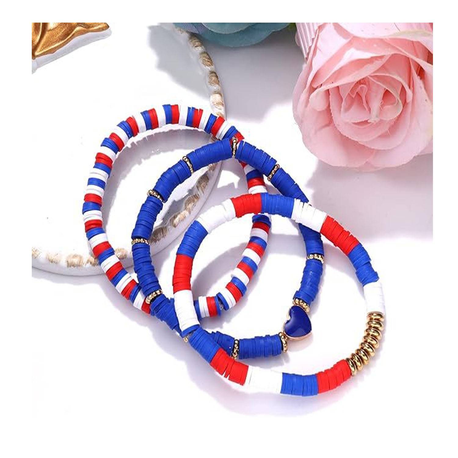 8 Pcs Independence Day Bracelet Set 4