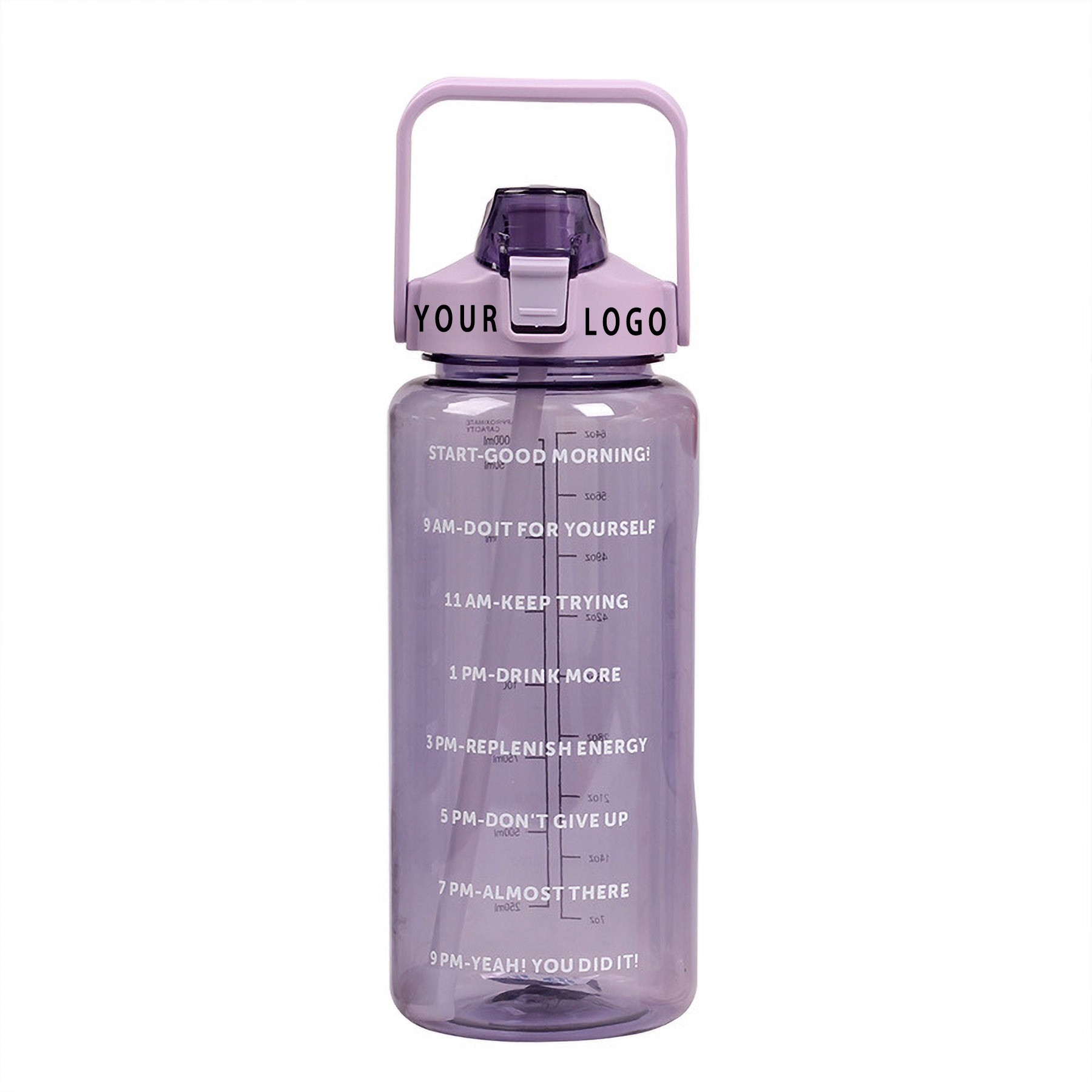 Water Bottle With Time Marker