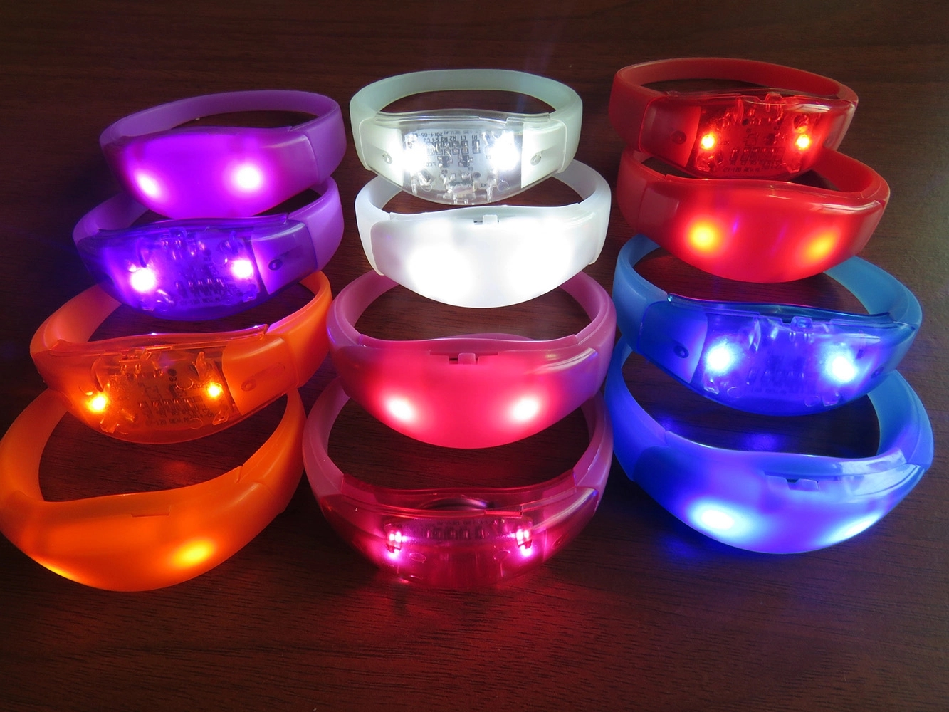 LED Light Up Wristband Flashing Bracelet 8