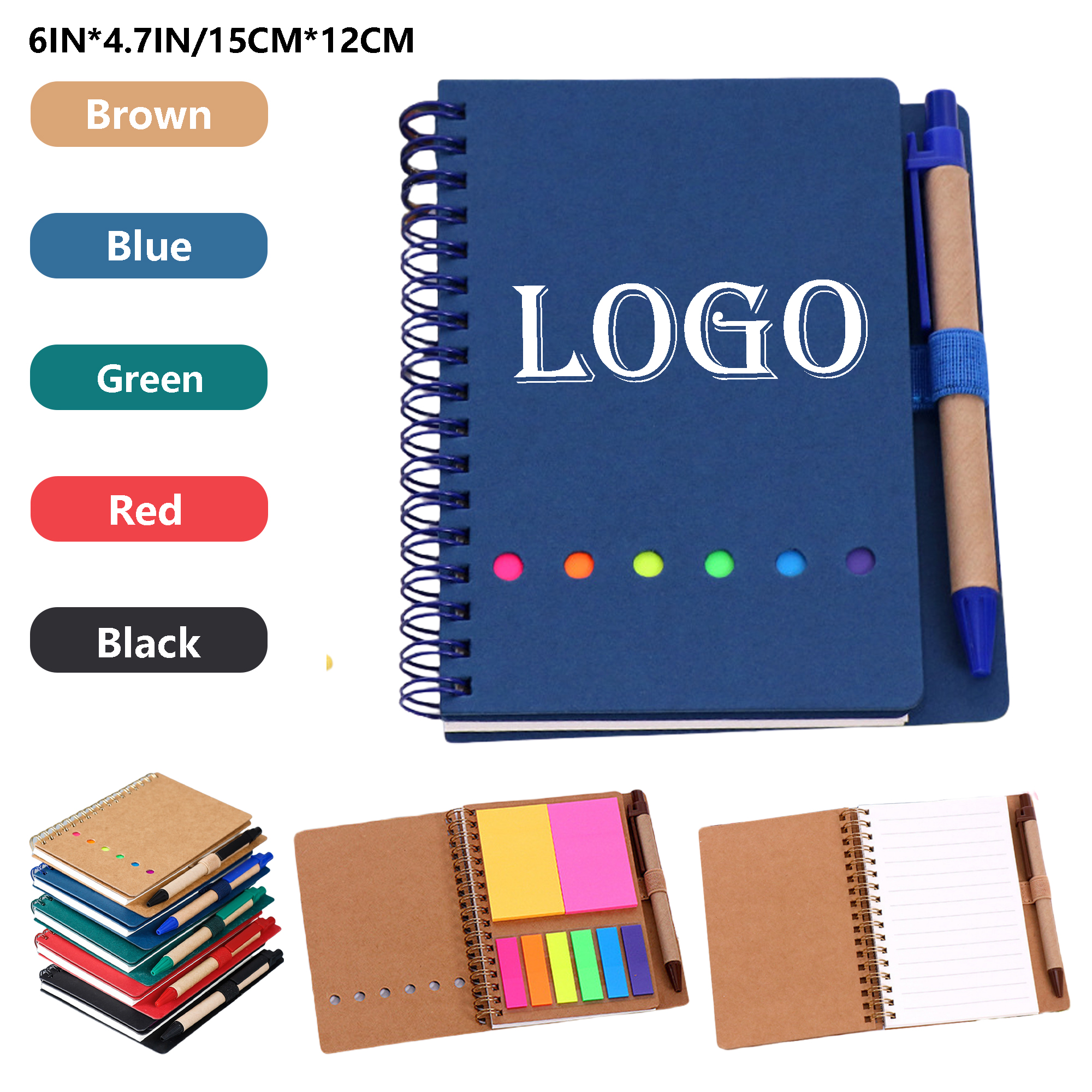 Notebook with Pen and Sticky Notes MOQ50pcs 2