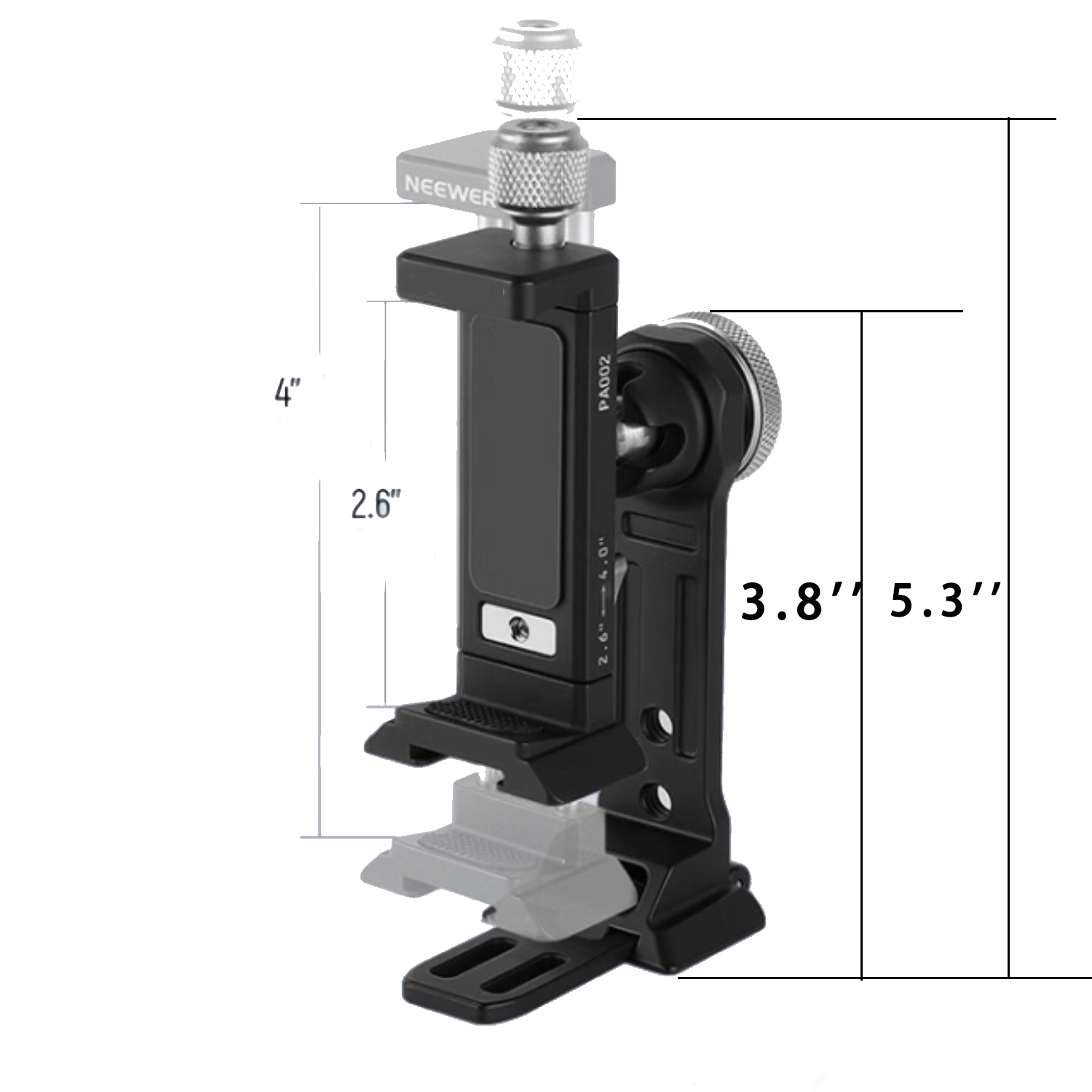 Aluminum Rotatable Foldable Phone Tripod Mount Adapter 5
