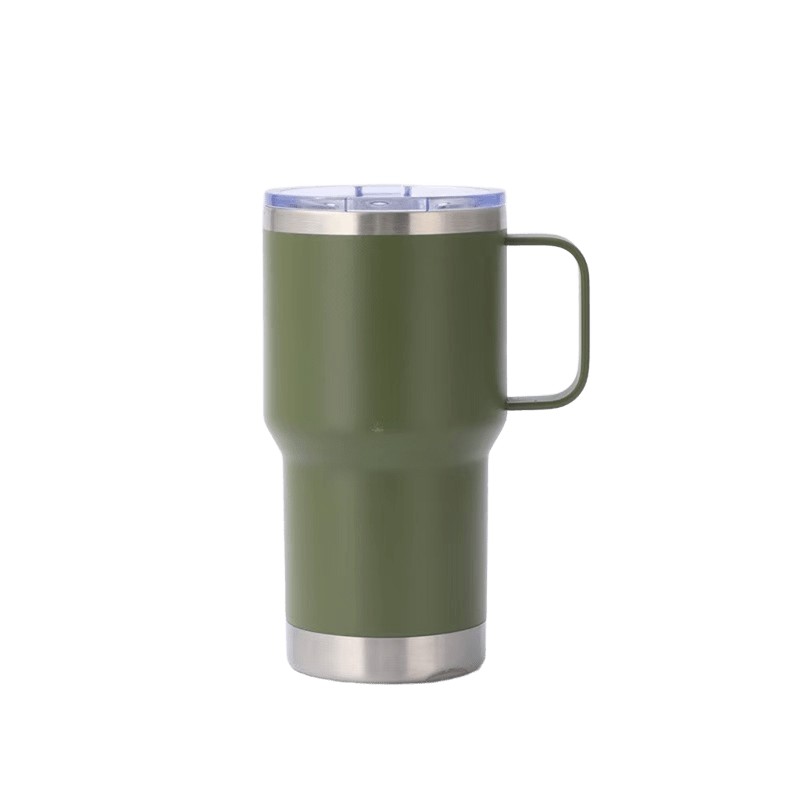20 oz Stainless Steel Tumbler W/ Lid & Handle 7