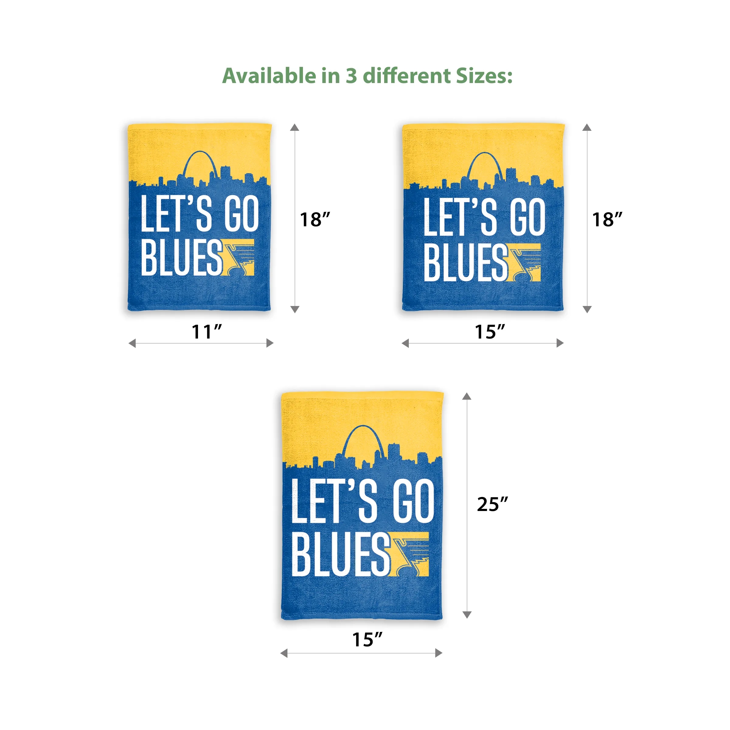 11" x 18" Custom Cotton Rally Towel 6