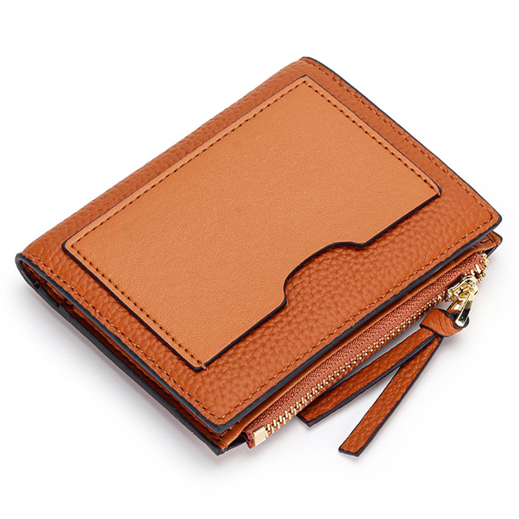 Genuine Leather Stylish zippered coin purse 5