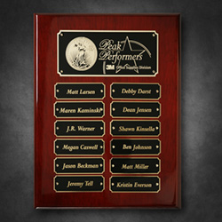 Rosewood Piano Finish Perpetual Plaque 2