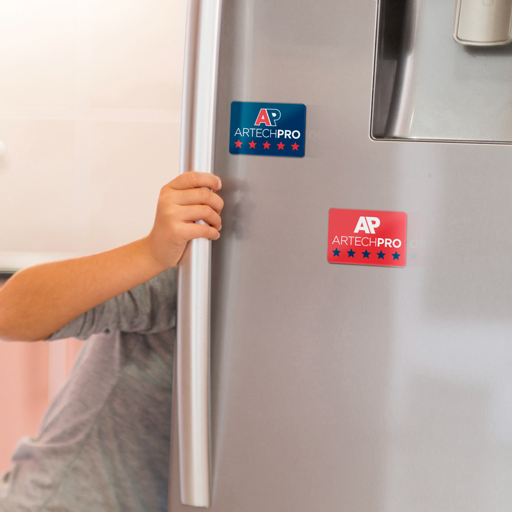 Acrylic Magnet 1/8" x 2" x 3" Rectangle, Full colour sub-surface imprint