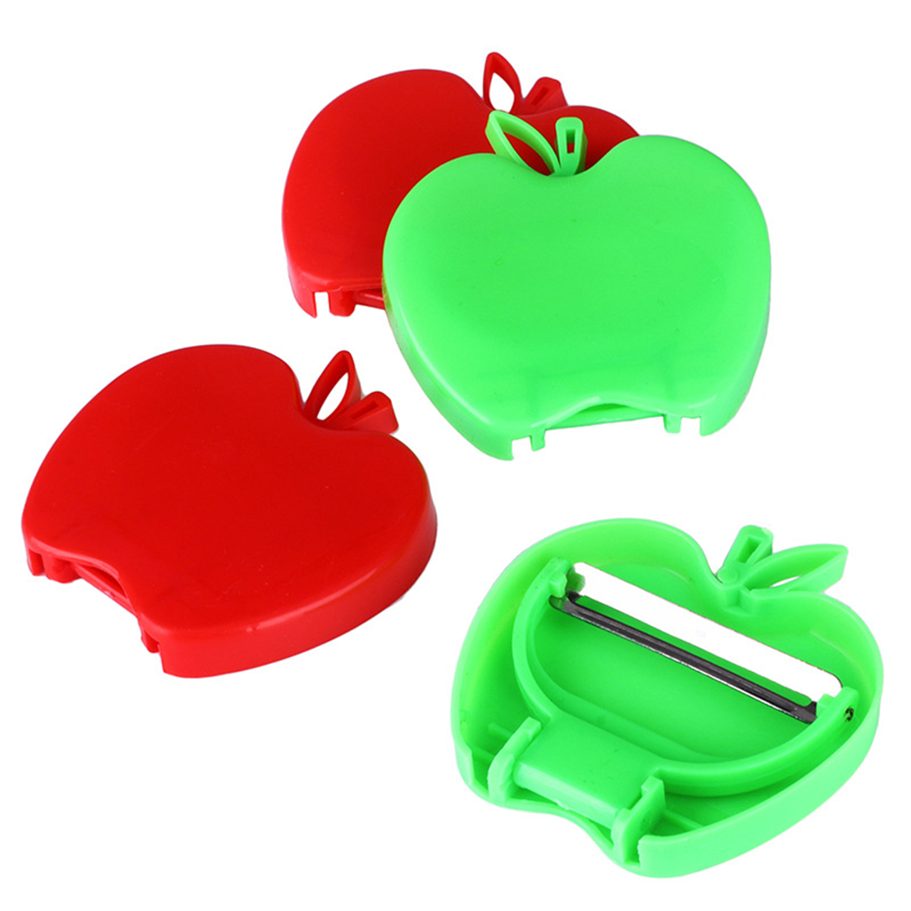 Apple Shaped Foldable Vegetable Peelers 2