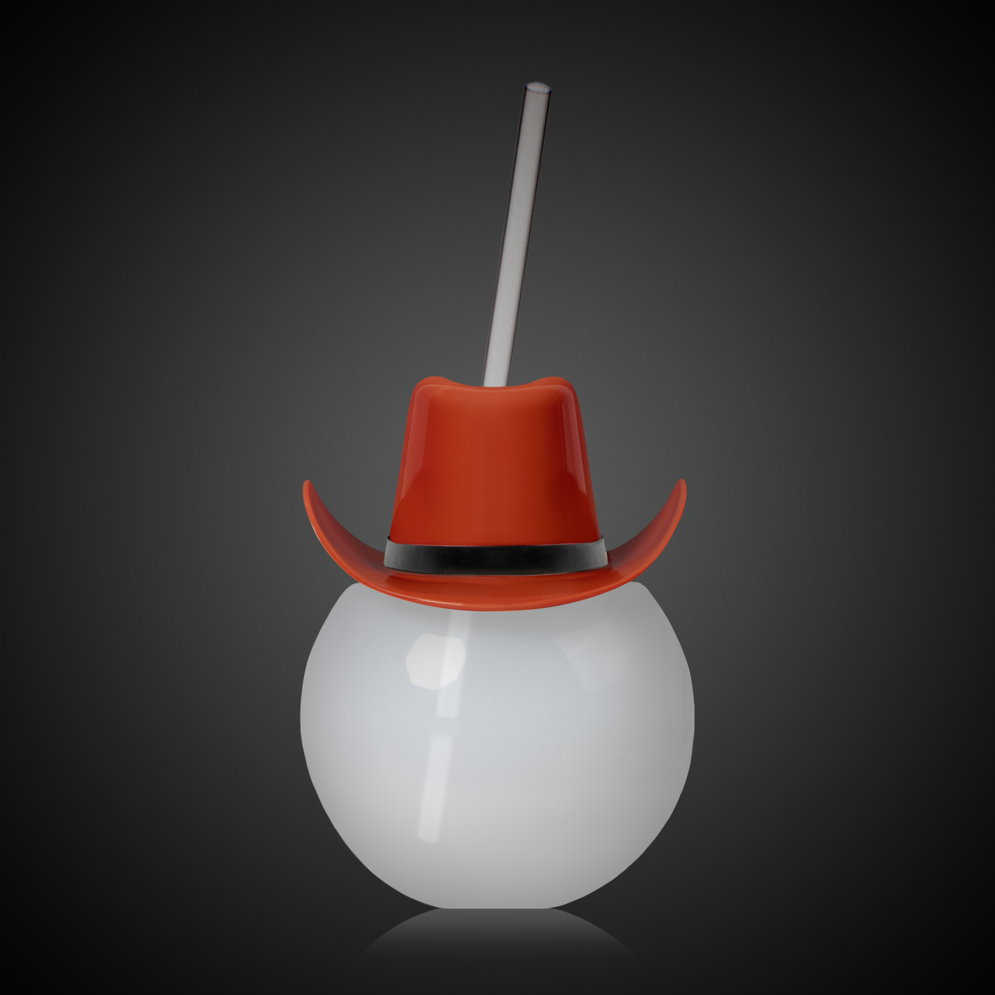 20oz Multicolor LED Ball Tumbler with Straw and Brown Hat(hat not assembled) 20