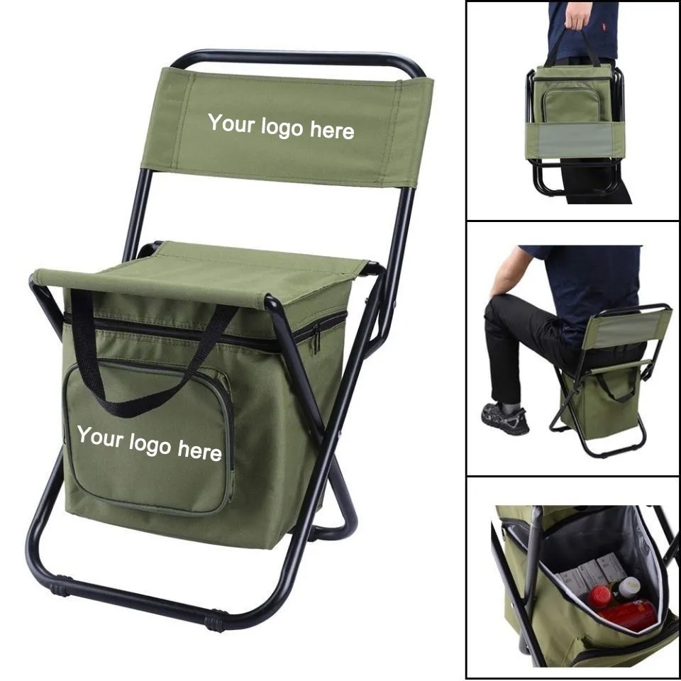 Foldable Camping Chair With Cooling Bag 1