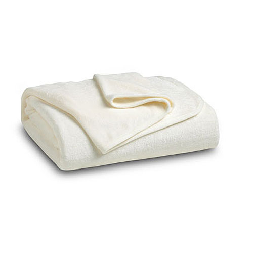 Ivory Coral Fleece Throw Blanket 1