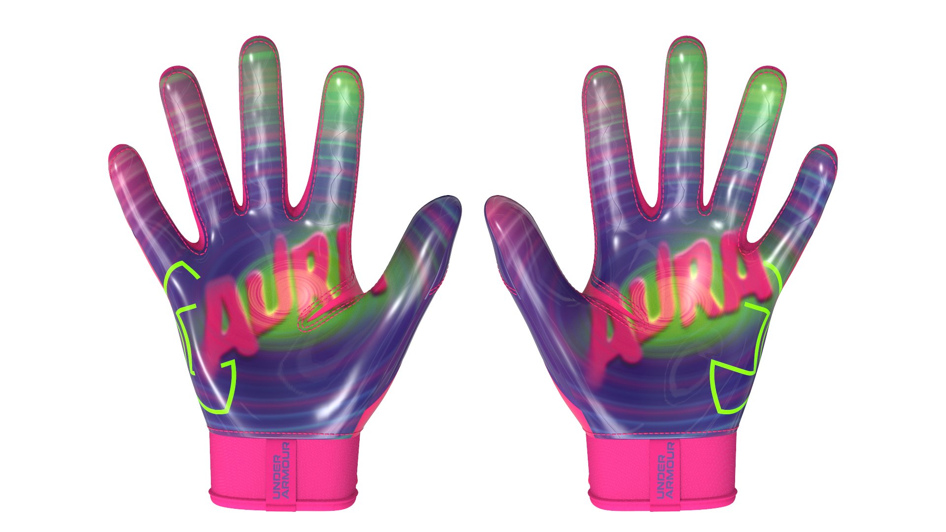 UA Blur LE Kids' Football Gloves 3