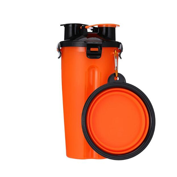 Dog Water Bottle Food Container with Bowl 5