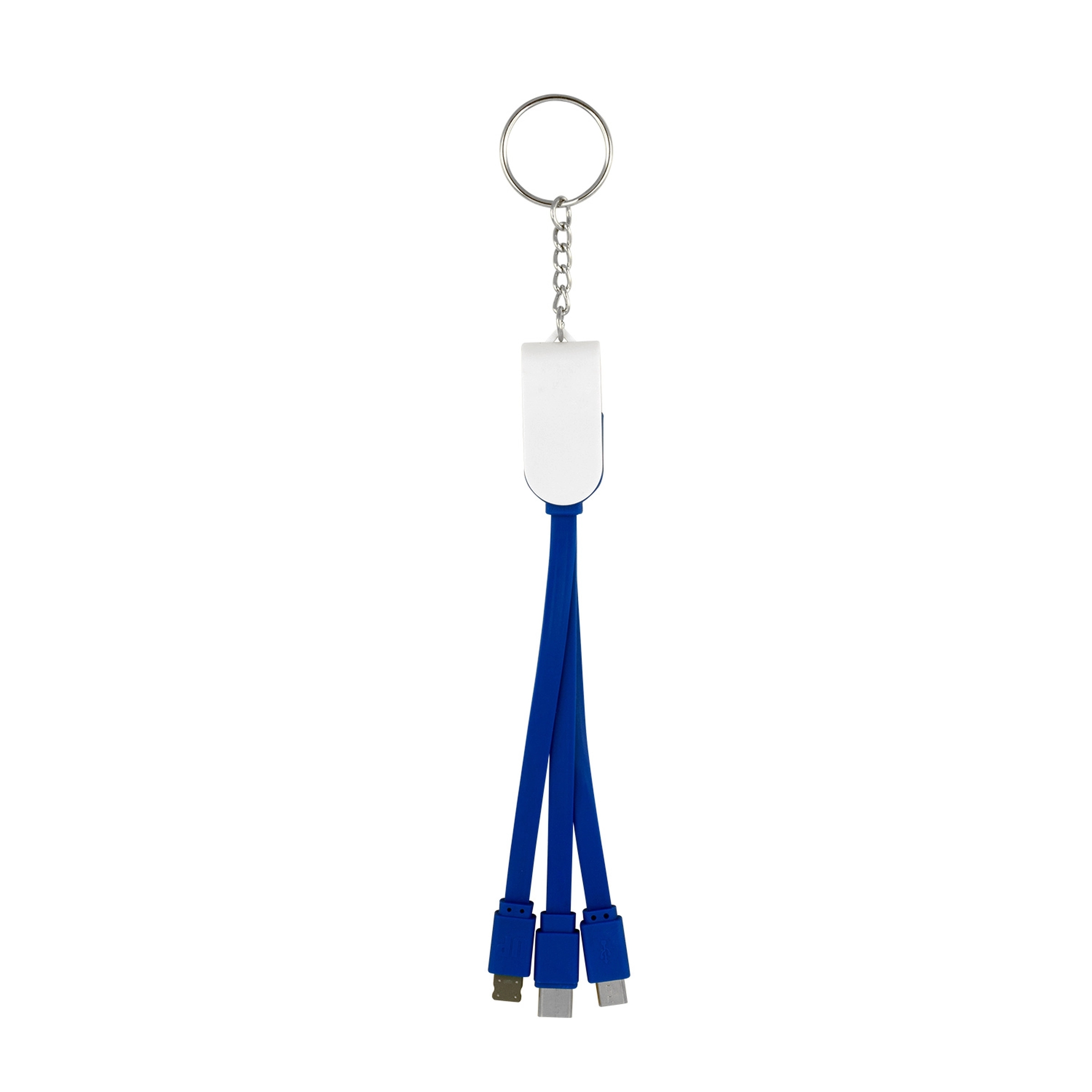 Swivel 3-In-1 Keychain Cable With Type C USB 12