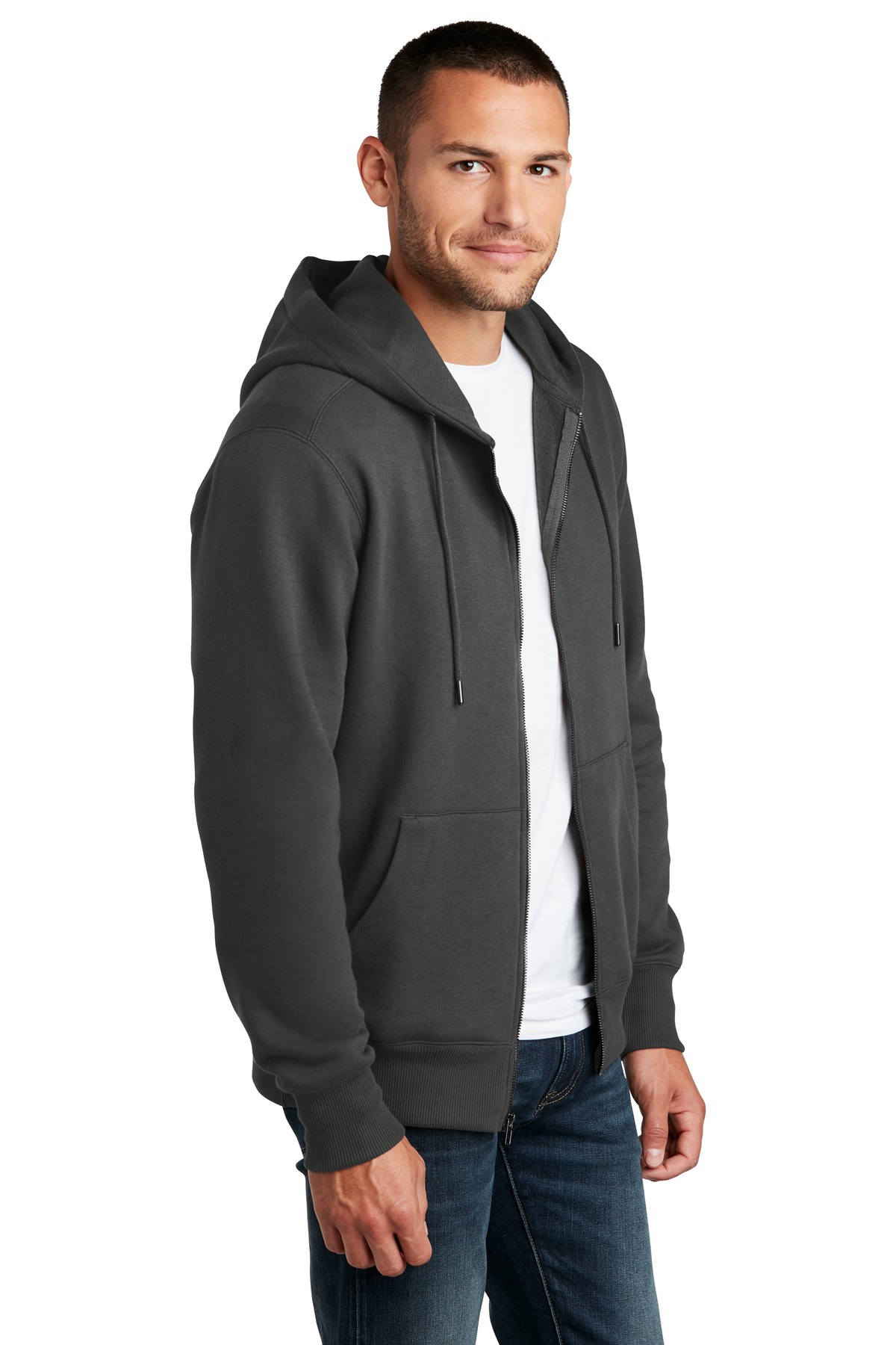 District® Perfect Weight Fleece Full-Zip Hoodie 13