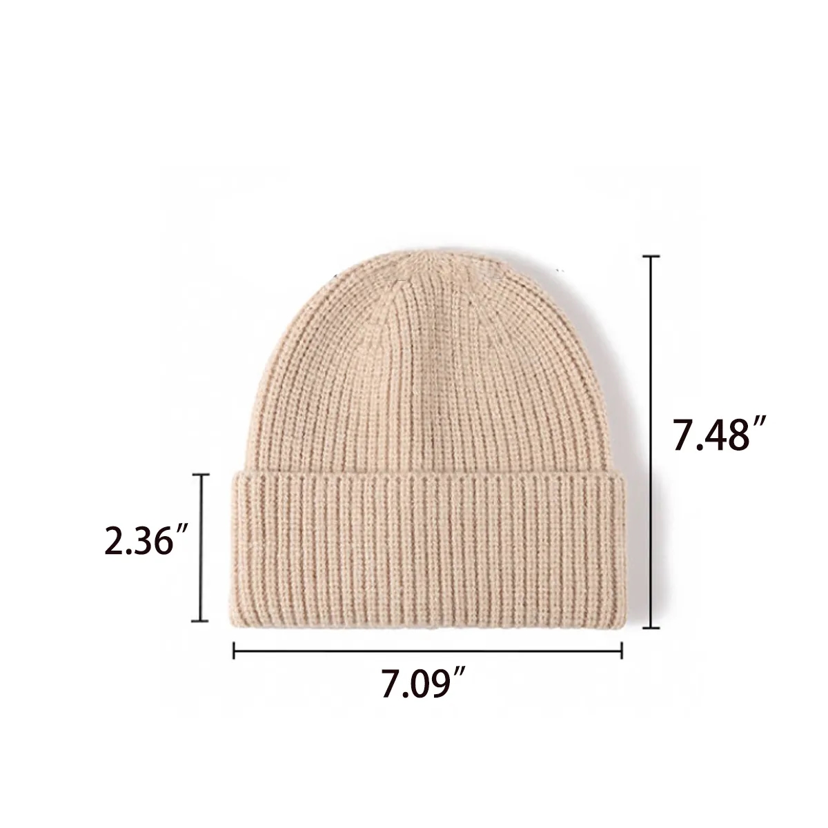 Classic Men's Warm Winter Hat Acrylic Knitted 6