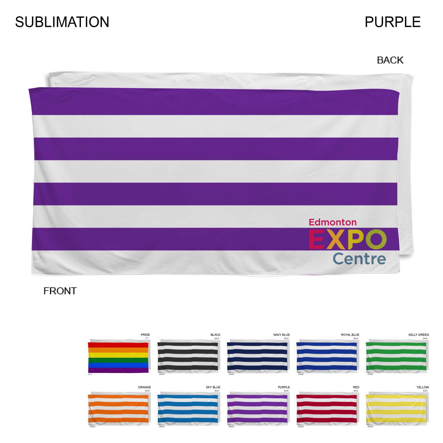 Cabana Stripe Sublimated, Absorbent Microfiber Dri-Lite Terry Beach, Shower Towel, 30x60 16