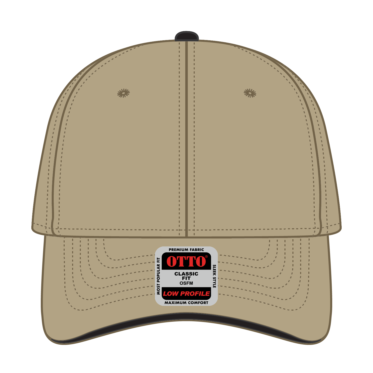 OTTO CAP® 6 Panel Low Profile Baseball Cap 8