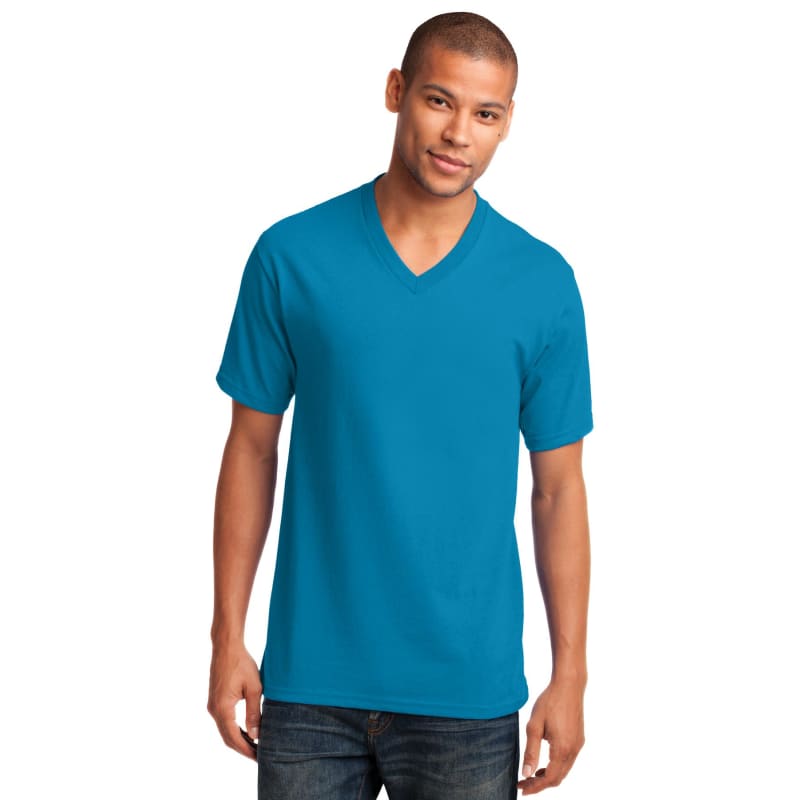 Port & Company Core Cotton V-Neck Tee. 78