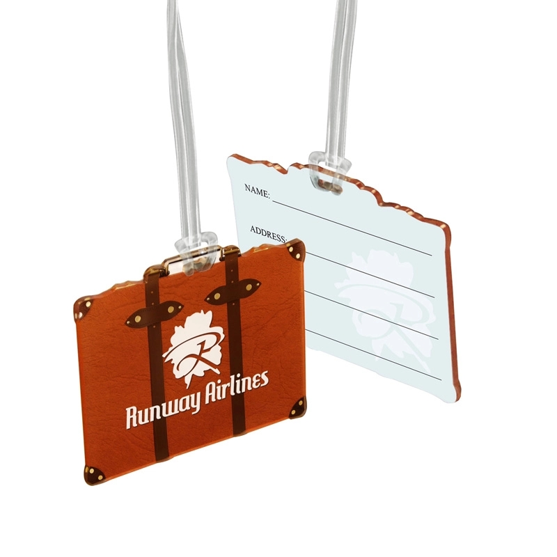 Custom 1/8" Acrylic Write-On Luggage Bag Tag 3