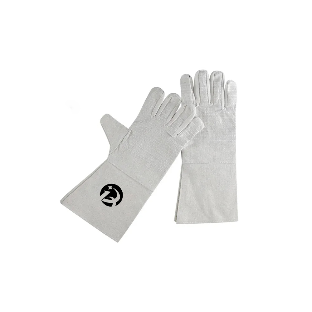 Extended Heat Resistant Welding Gloves for Industrial Safety 2
