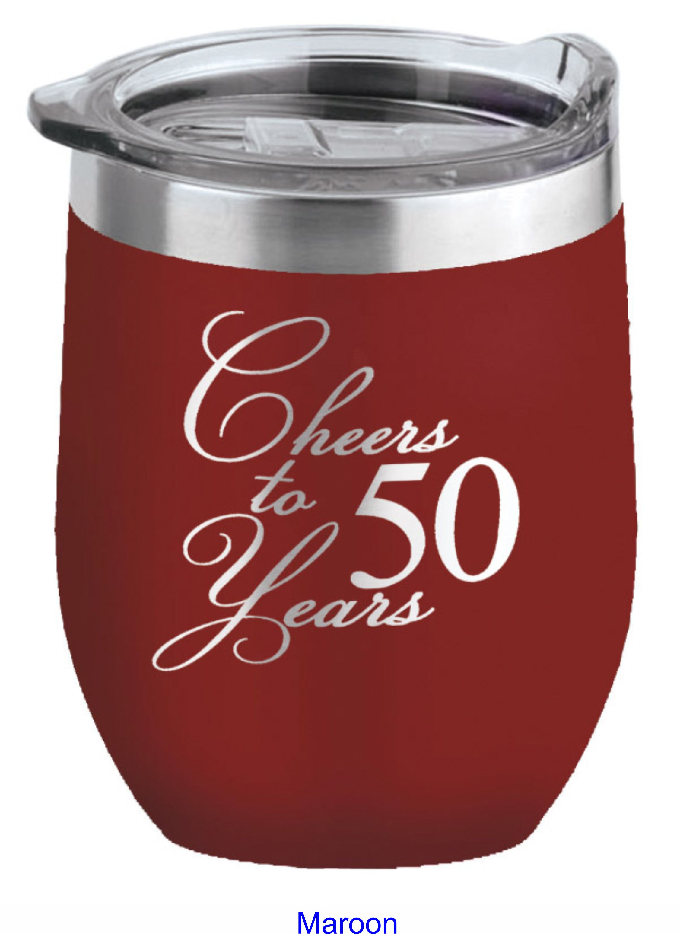 16 Oz. Tahoe Stemless Wine Glass w/Lid Stainless Steel 15