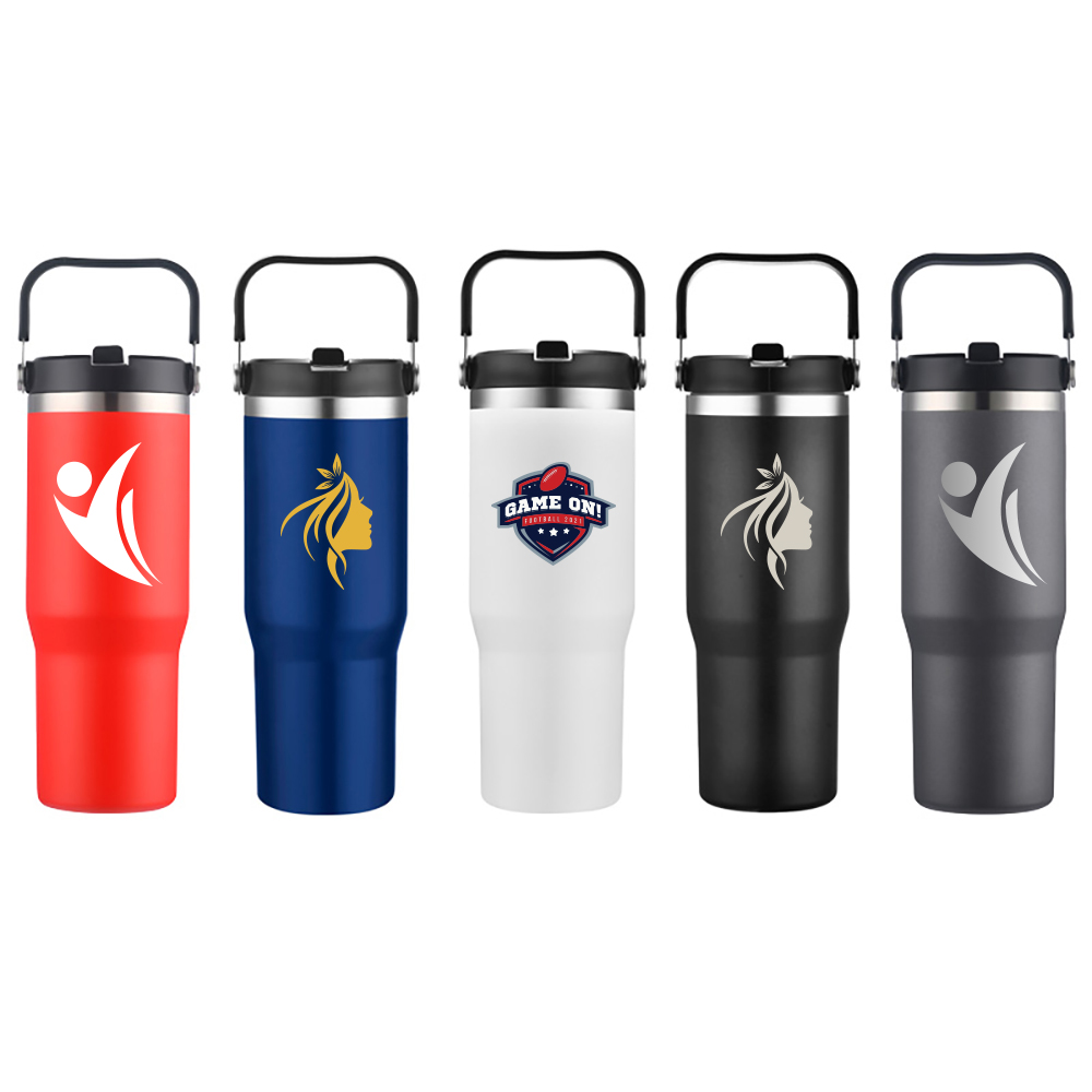EcoSip 30OZ insulated Tumbler With Integrated Swivel Handle 23