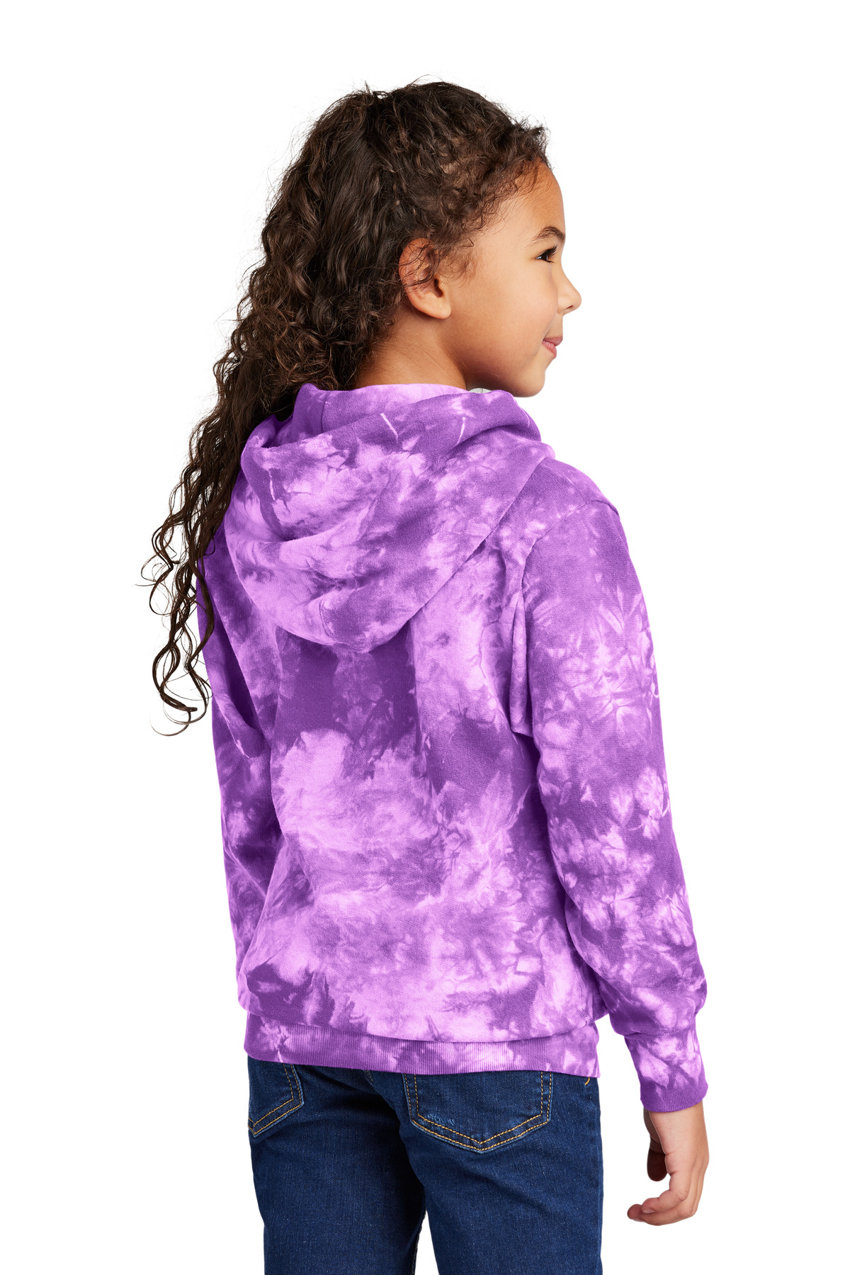 Port & Co Youth Crystal Tie-Dye Pullover Hoodie PC144Y 25