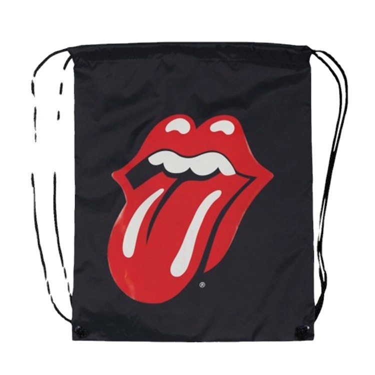 All Over Imprint Drawstring Backpack 2